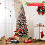 Árvore de Natal Artificial Nevada 180 cm com 460 Ramos e Base Metálica Dobrável — foto 5