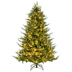 Árvore de Natal Artificial Pré-iluminada 183 cm com 280 Luzes LED e 788 Ramos Base em Metal — foto 2