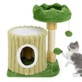 Árvore para Gatos Compacta com Poste para Arranhar e Brinquedos para Gatos Pequenos Verde — foto 2