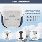 Assento Náutico com Almofada Acolchoada e Braços Curvos - Capacidade 150kg - 59x55x51cm - Azul e Branco — foto 4