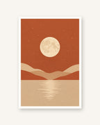 Lua cheia · Minimalista · Quadro de astronomia — acabamento:poster