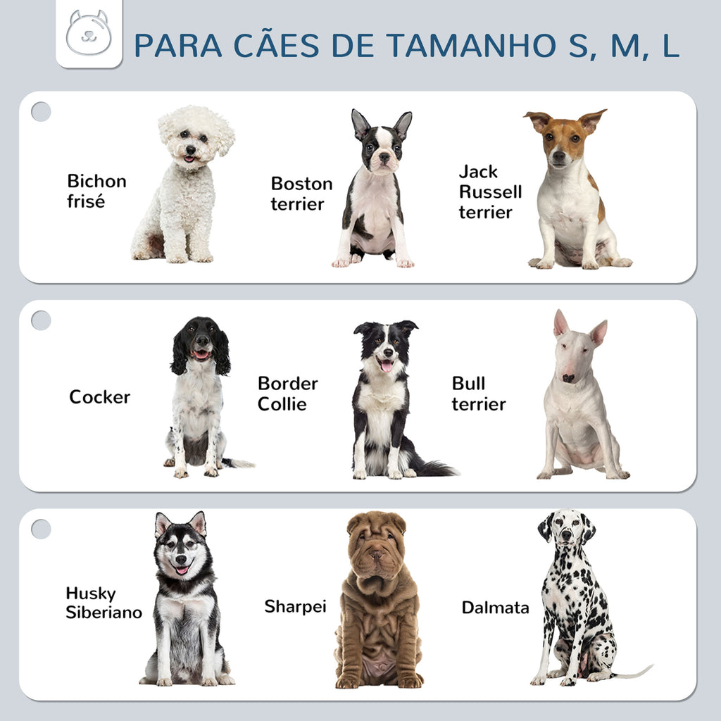 Comedouro Elevado para Cães com 2 Tigelas Desmontáveis de 1200ml e Altura Ajustável de 3 Níveis Comedouro para Animais de Estimação com Tigelas de Aço Inoxidável 44x27,7x28cm Cinza — foto 7
