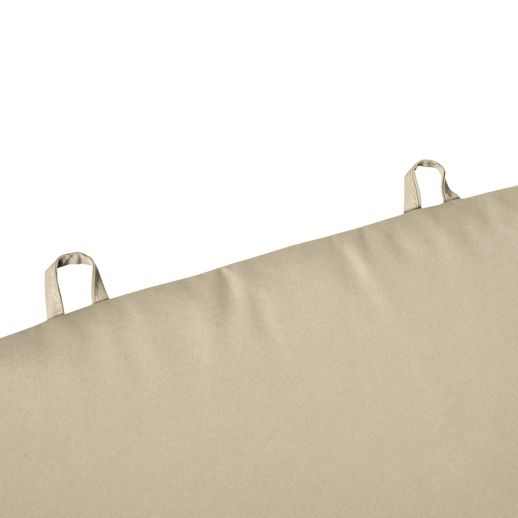 Almofada para Espreguiçadeira 198x53x5cm Almofada Suave para Espreguiçadeira Dobrável Acolchoada para Exterior Jardim Pátio Bege — foto 7
