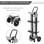 Suporte universal para serra de esquadria dobrável com distância de trabalho ajustável, fácil de transportar e armazenar 123,5-245x73x96 cm Preto — foto 5