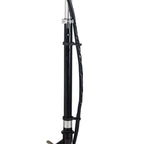 Trotinete Elétrico Dobrável Suporta até 50kg com Altura Ajustável Scooter Elétrica com Interruptor de Inicio e Freios 75x36x82-93cm Preto — foto 8
