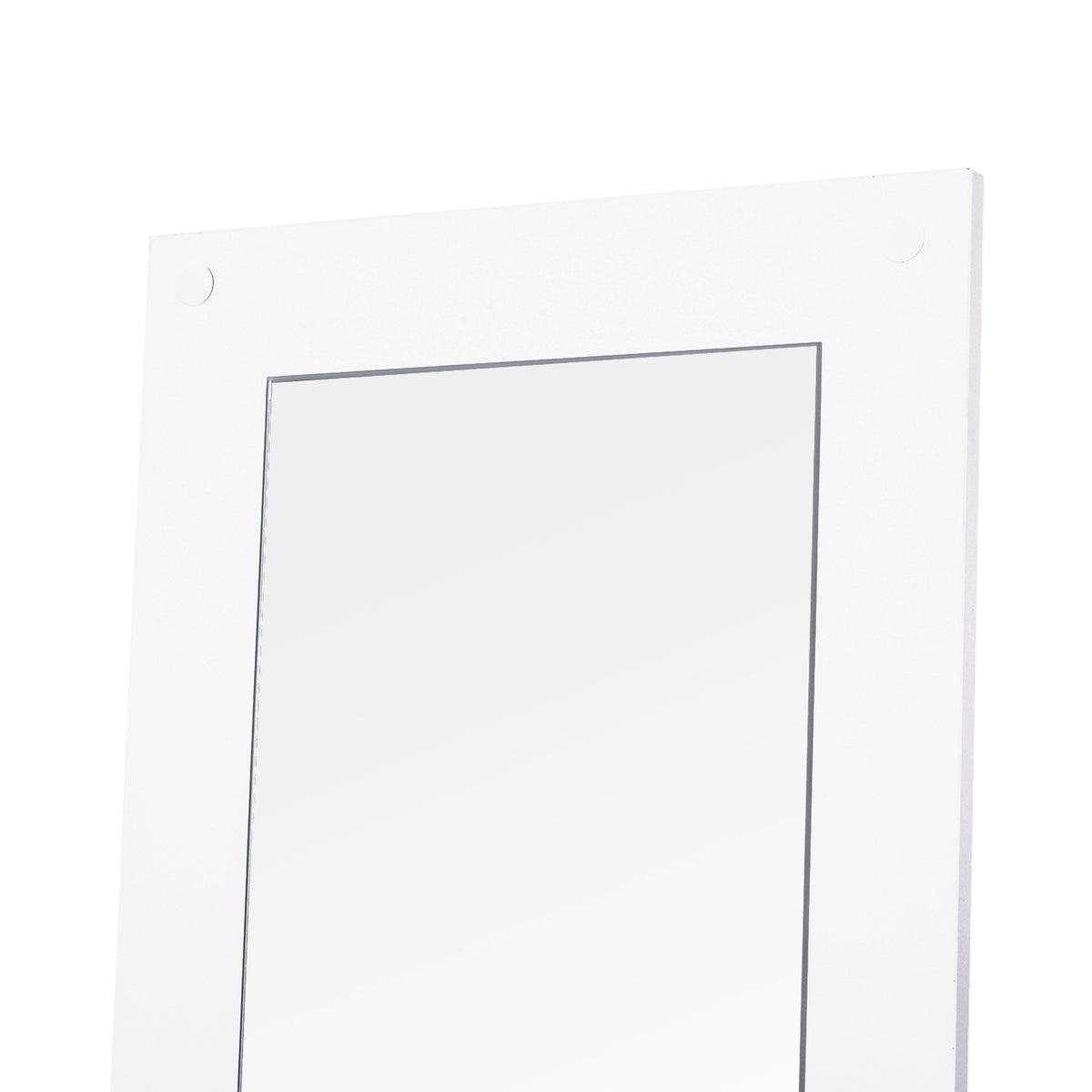 Móvel Cabide de Entrada de 3 Peças Armário de Entrada com Cabide Espelho e Sapateira 80x27x46,5cm Branco — foto 7