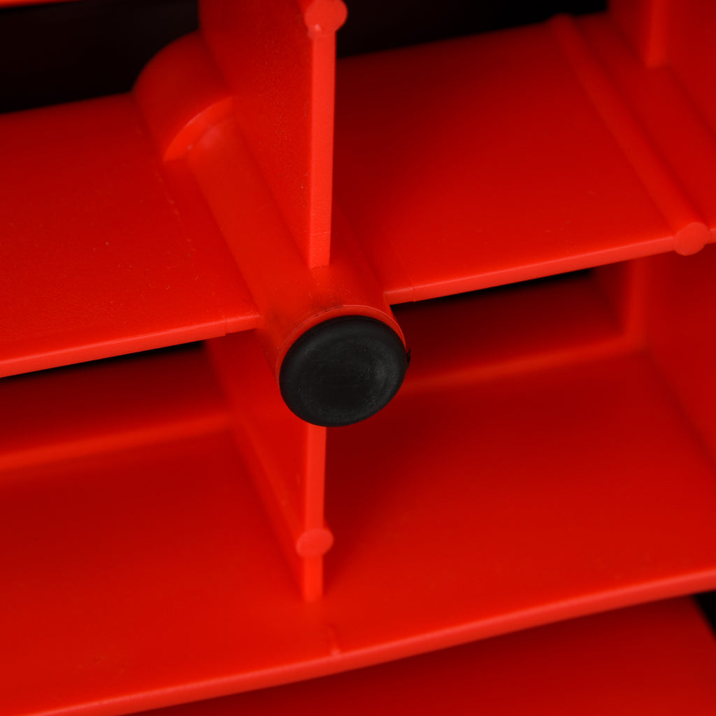 Step para Exercício Aeróbico Plataforma Step com Altura Ajustável em 2 Níveis com Carga Máxima 150kg para Exercício em Academia Casa 68x29x10-15cm Preto e Vermelho — foto 5