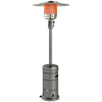 Aquecedor a Gás Butano 13 KW Aquecedor de Exterior a Gás Portátil com Temperatura Ajustável Proteção Contra Tombos Ignição Piezoelétrica e Rodas Adequado para Butano e Propano 82x82x222 cm Cinzento — foto 1