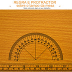 Bancada de Trabalho Dobrável Mesa de Trabalho Dobrável com Régua Transferidor Carga 100 kg 100x60x75,5 cm Madeira e Preto — foto 5