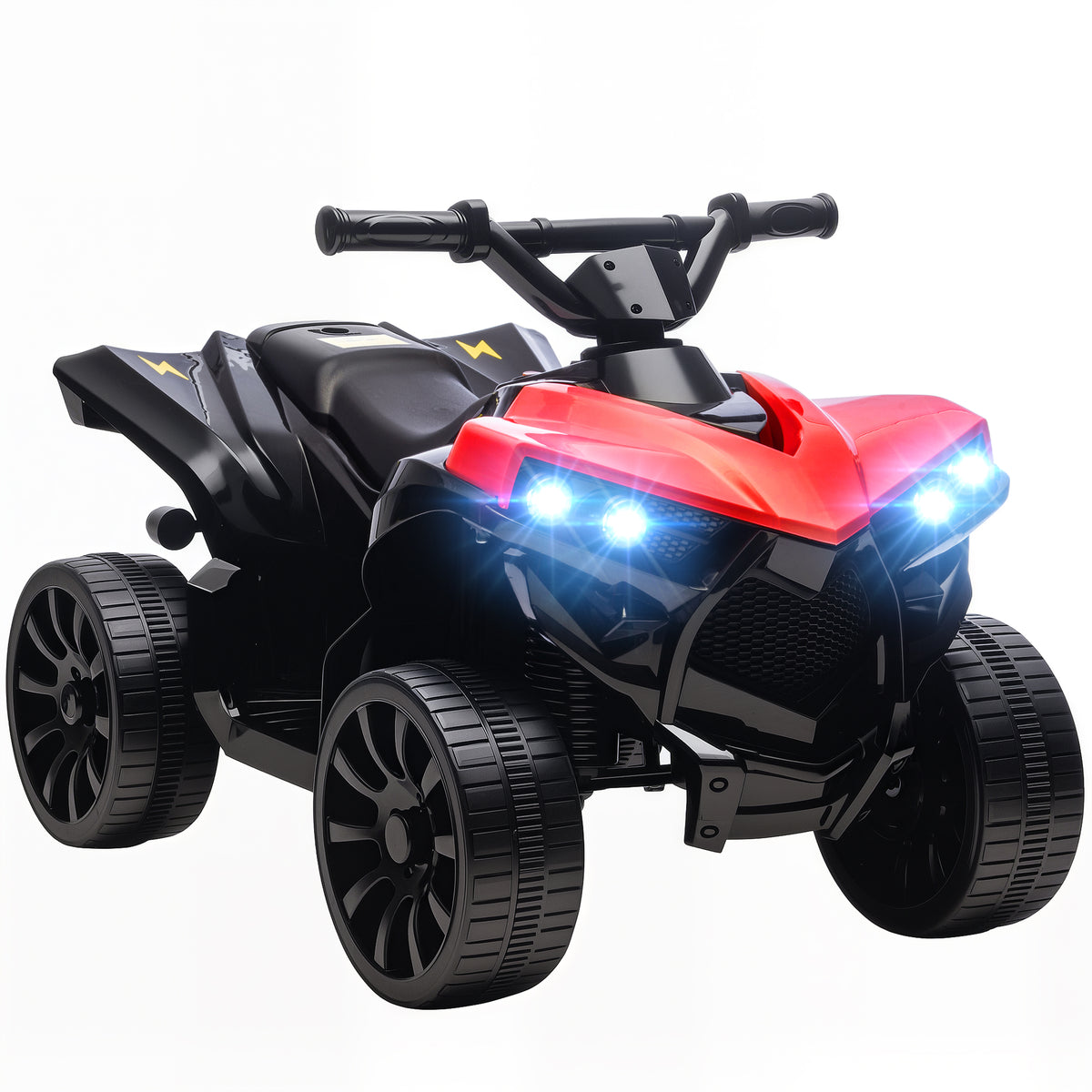 Quadriciclo Elétrico para Crianças 6 V Quadriciclo para Crianças de 3-8 Anos com Velocidade até 3 km/h Faróis e Música 70x42x45 cm Vermelho — foto 1
