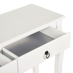 Mesa Tipo Consola para Sala de Estar Consola para Entrada com 2 Gavetas e Prateleira Inferior 100x33x75cm Branco — foto 7