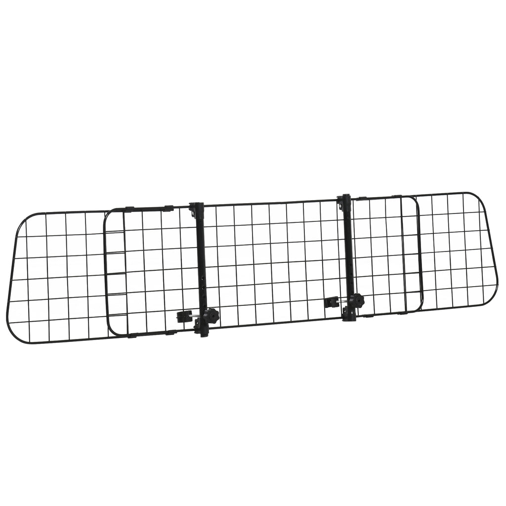 Grade de Segurança de Carro para Cães Extensível Universal Grade de Segurança para Cães com Largura Ajustável 91-152x30cm Preto — foto 1