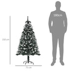 Árvore de Natal 150 cm Árvore de Natal Automática com 378 Ramos 41 Decorações Suporte em Aço Base Dobrável e Removível para Sala Verde — foto 3