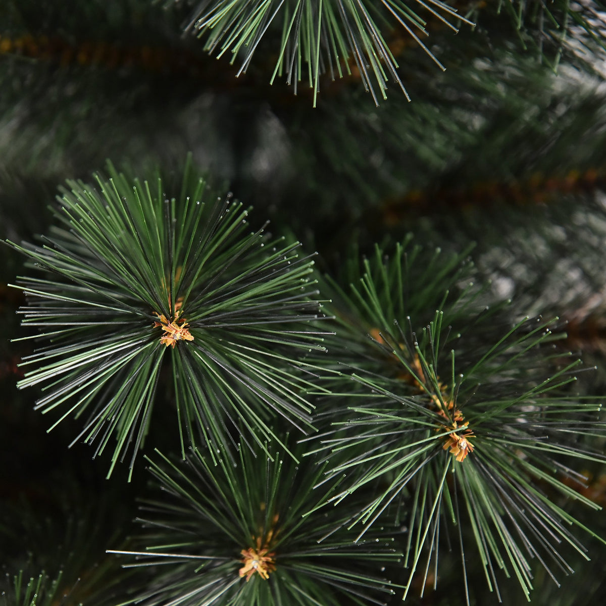 Árvore de Natal 150cm Artificial com 219 Agulhas de Pinheiro de PVC Ignífugo Base Dobrável e Suporte de Aço Montagem Rápida Decoração de Natal para Interiores Verde — foto 9