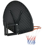 Tabela de Basquetebol de Parede Tabela de Basquetebol para Interior e Exterior 110x90x70 cm Preto e Amarelo — foto 7