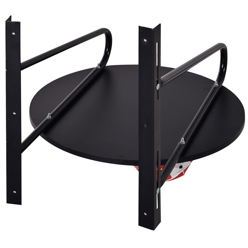 Pera de Boxe com Suporte de Parede Punching Ball para Boxe com Plataforma Ajustável em Altura Suporte Giratório e Insuflador 60x73x80 cm Vermelho e Preto — foto 8