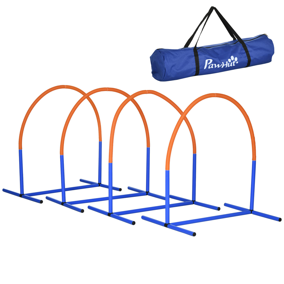Kit de Agilidade para Cães Kit de Agilidade para Cães Bolsa de Transporte 88x64x95 cm Azul e Laranja — foto 1