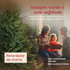 Árvore de Natal Artificial 150 cm Árvore de Natal com 1186 Ramos Densos Suporte Metálico Dobrável Montagem Fácil para Interior Verde — foto 4