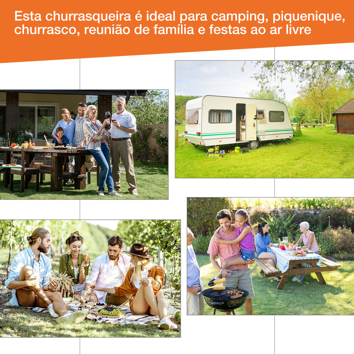 Barbecue a Carvão com Grelha Ajustável em Altura para Exterior Barbecue Portátil com Prateleira de Armazenamento e Rodas 90x45x96 cm Preto — foto 4