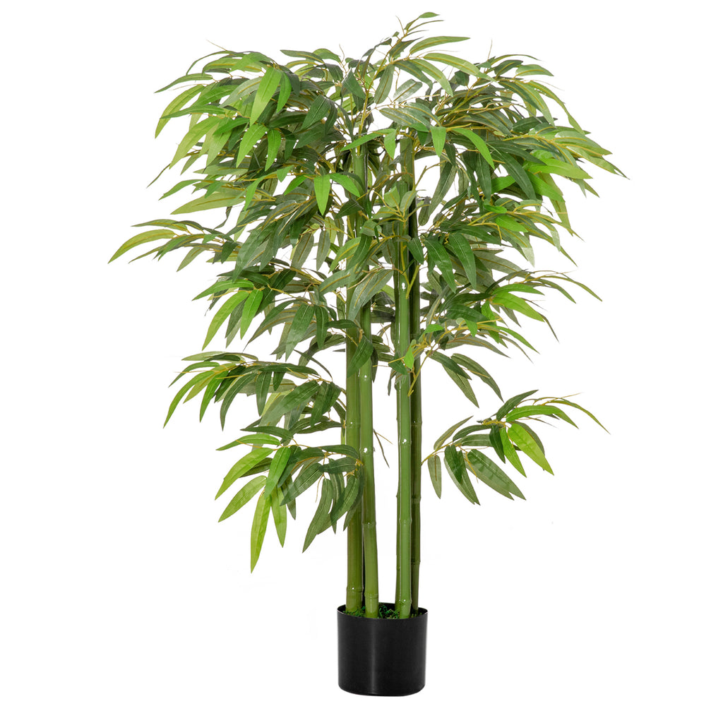 Bambú Artificial 140cm com Vaso Planta Artificial para Interior e Exterior Decoração de Casa Escritório Verde — foto 1