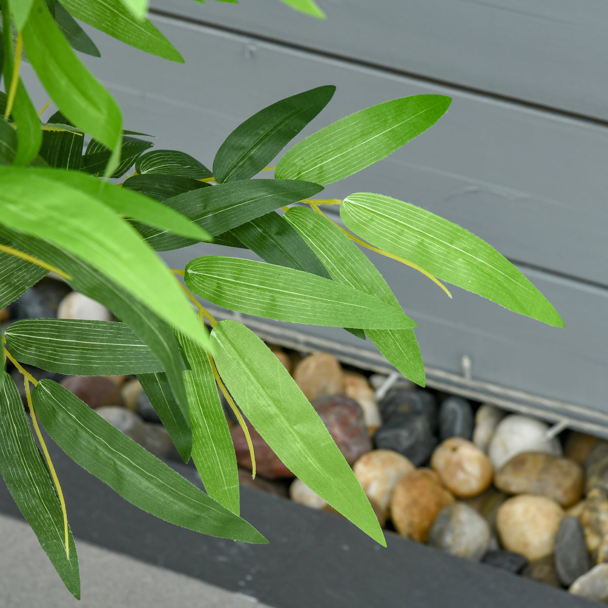 Bambú Artificial 140cm com Vaso Planta Artificial para Interior e Exterior Decoração de Casa Escritório Verde — foto 7