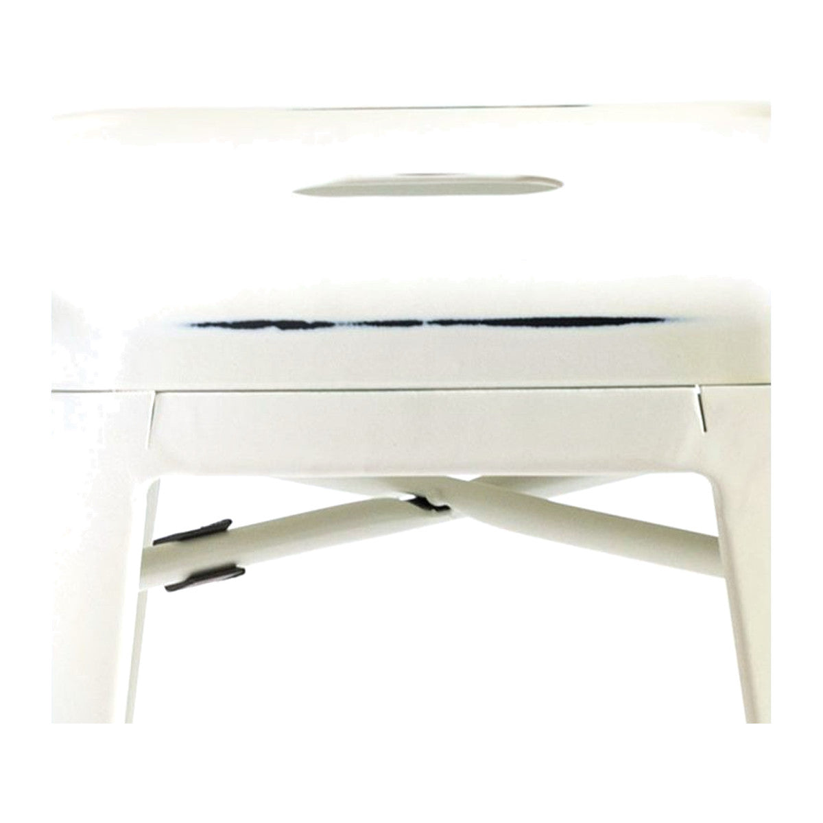 Banco Meyer Hillage 73 cm — Branco vintage — foto 4