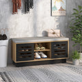 Banco Zapateiro com Assento Acolchoado 6 Compartimentos 3 Prateleiras 99,5x34,5x46cm — foto 1