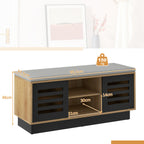 Banco Zapateiro com Assento Acolchoado 6 Compartimentos 3 Prateleiras 99,5x34,5x46cm — foto 3
