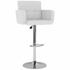 Bancos de bar 2 pcs couro artificial branco — foto 2