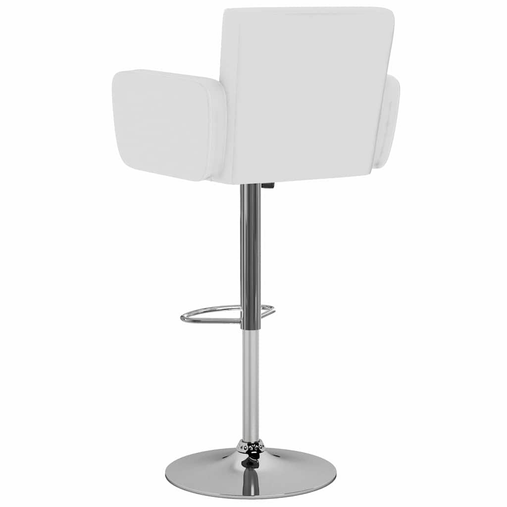 Bancos de bar 2 pcs couro artificial branco — foto 4