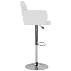 Bancos de bar 2 pcs couro artificial branco — foto 5