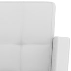 Bancos de bar 2 pcs couro artificial branco — foto 6