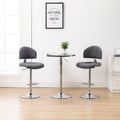Bancos de bar 2 pcs couro artificial cinzento — foto 1