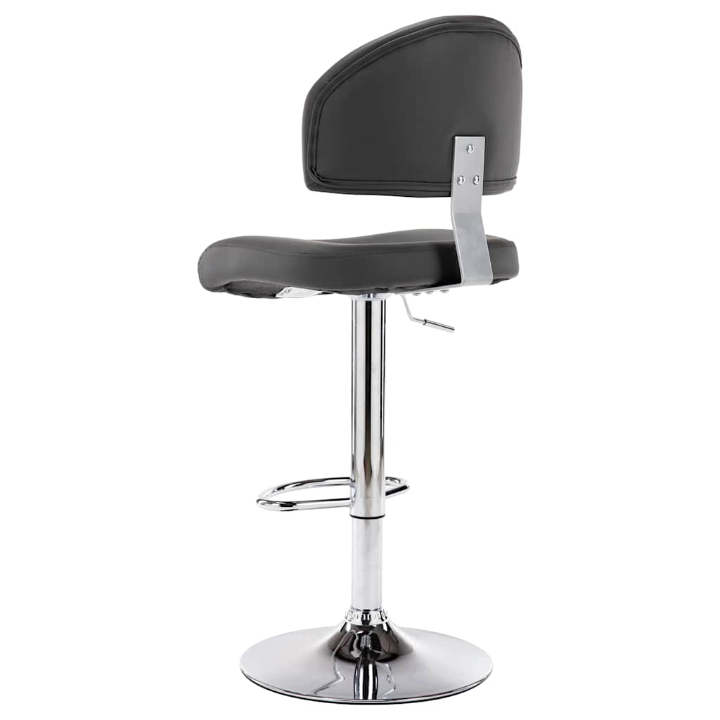 Bancos de bar 2 pcs couro artificial cinzento — foto 4