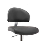 Bancos de bar 2 pcs couro artificial cinzento — foto 6