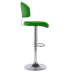 Bancos de bar 2 pcs couro artificial verde — foto 5