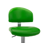 Bancos de bar 2 pcs couro artificial verde — foto 6