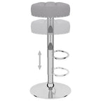 Bancos de bar 2 pcs tecido cinzento — foto 6