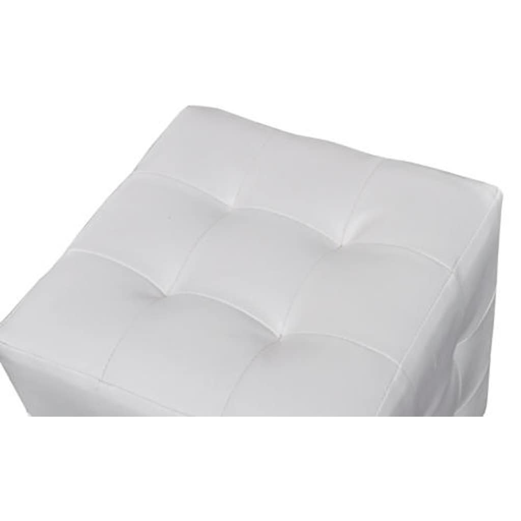 Bancos em cubo 2 pcs branco — foto 3