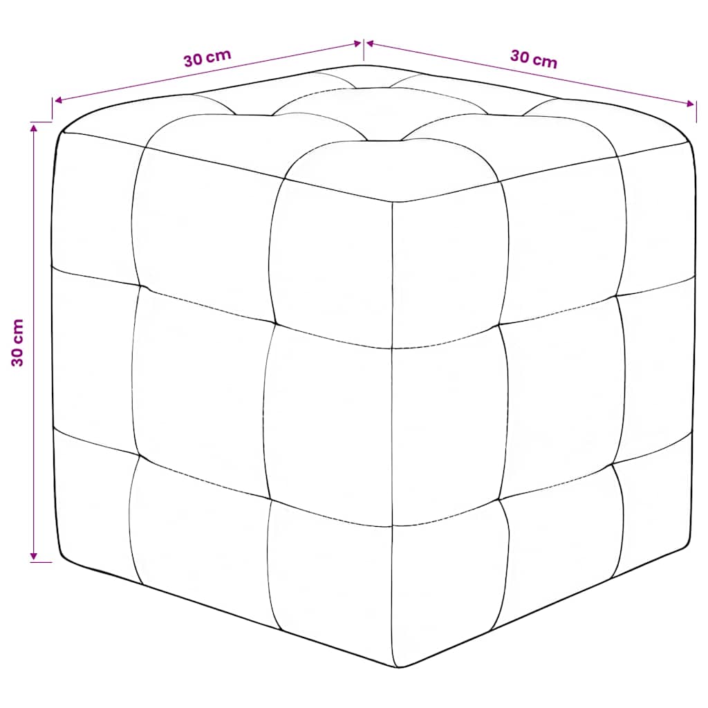 Bancos em cubo 2 pcs branco — foto 4