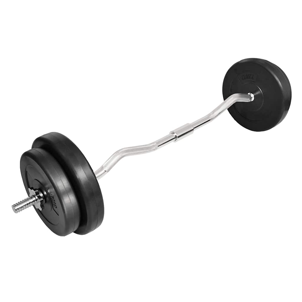 Barra curvada com discos 30 kg — foto 1