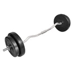 Barra curvada com discos 30 kg — foto 1
