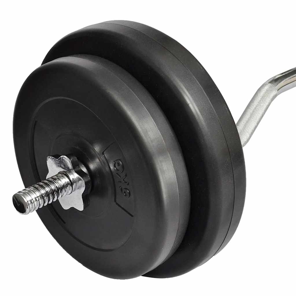 Barra curvada com discos 30 kg — foto 4