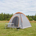 Barraca de Camping 2 pessoa Cinzento e Laranja — foto 1