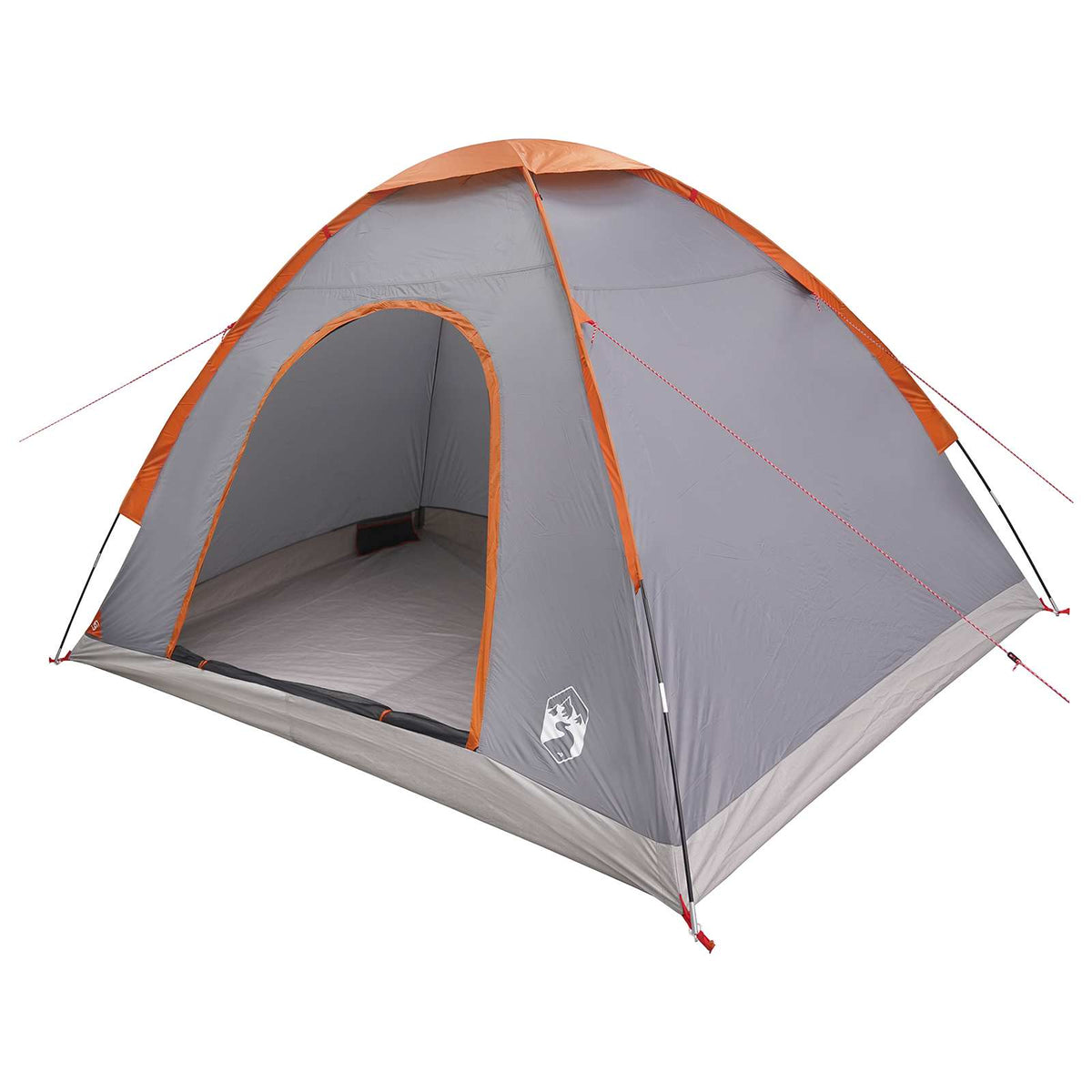Barraca de Camping 4 pessoa Cinzento e Laranja — foto 2