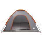Barraca de Camping 4 pessoa Cinzento e Laranja — foto 4