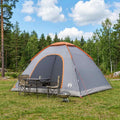 Barraca de Camping 6 pessoa Cinzento e Laranja — foto 1