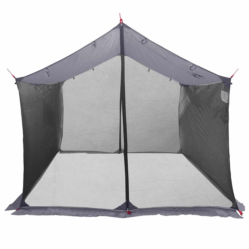 Barraca de Camping com Paredes de Malha Cinzento e Laranja — foto 4