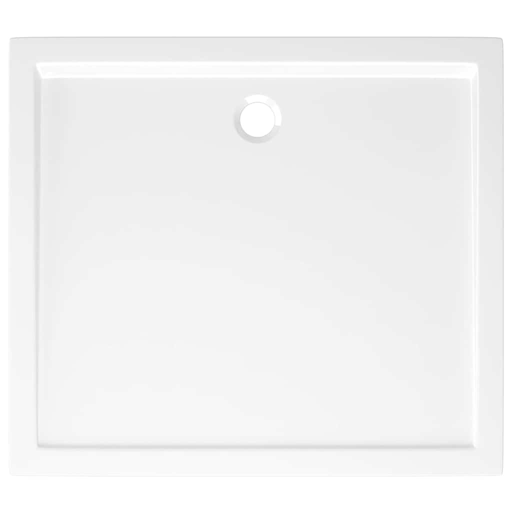 Base de chuveiro retangular 80x90x4 cm ABS branco perfil baixo — foto 5