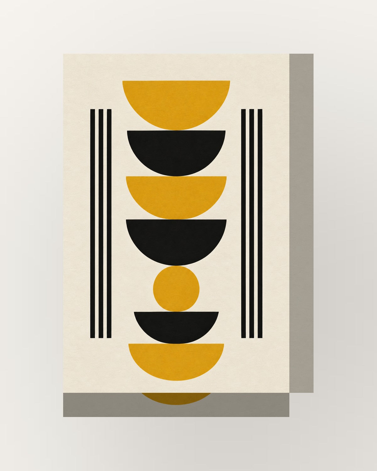 Ritmo · Quadro geométrico Bauhaus — acabamento:thick